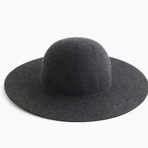 JCrew  charcoal wide brim hat